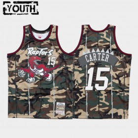 Dres Toronto Raptors Vince Carter 15 Woodland Camo Swingman - Dječji